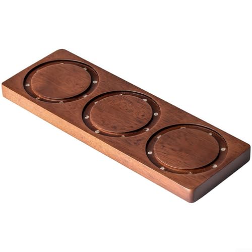 Eleganter Wandfilterkorb aus Holz für 58 mm Kaffee-Siebträger mit Magneten (3 Löcher) von Emiif