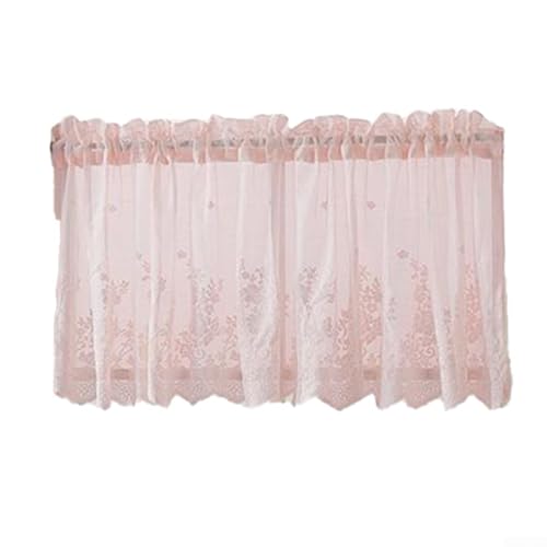 Eleganter kleiner Vorhang für Küchenfenster, balanciert Privatsphäre mit natürlichem Licht (Rosa) von Emiif