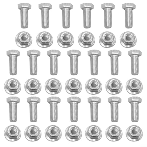 Emiif 20 Sets Schneckenscherenstifte Mutter und Bolzen Set für Honda HS1132, HS624, HS828, HS928 und HS724 Schneefräse von Emiif