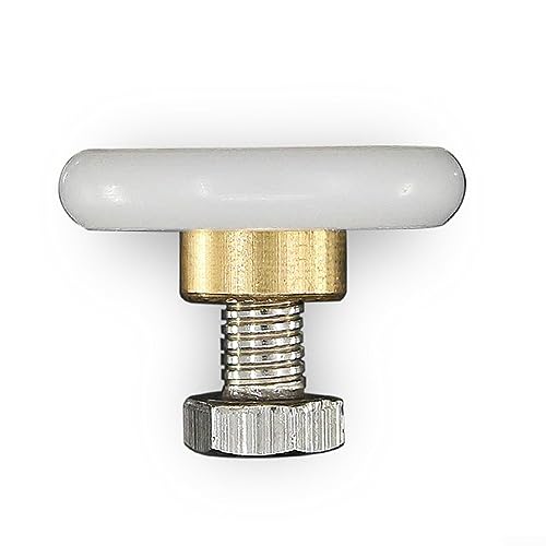Emiif 4 Stück einzelne Duschtürrollen, Badezimmerschiebetür-Räder mit Schrauben für Duschkabine, Duschraum, Duschwand, 20 mm Emiif 4 Stück einzelne Duschtürrollen, Badezimmerschiebetür-Räder mit Schrauben für Duschkabine, Duschraum, Duschwand, 20 mm von Emiif