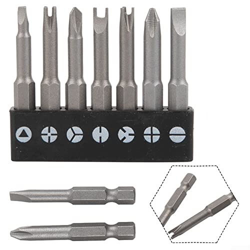 Emiif 7-teiliges Schraubendreher-Set, 4,96 cm, Spezialform, PH2, U-Y-Form, Dreieck-Schraubendreher-Bits von Emiif