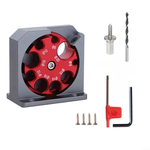 Emiif Dübelmacher-Vorrichtungs-Set, 6–20 mm, verstellbarer Dübel, runde Stangenstäbe, Vorrichtung mit Hartmetallklinge für Holzstäbe, Holzbearbeitung (Typ B) von Emiif