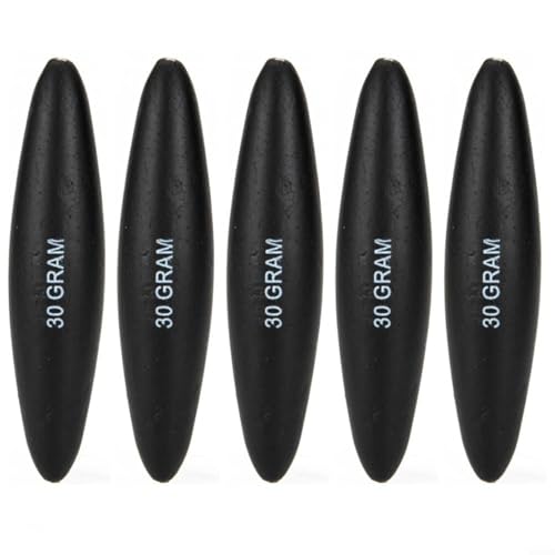 Emiif EVA Wels-Posen 5er-Pack | Rutsch-Design | hohe Empfindlichkeit | 2 Größen (97 mm/108 mm) | Zander/Hecht/Panfish | leicht 6,8–10 g (30 g) von Emiif