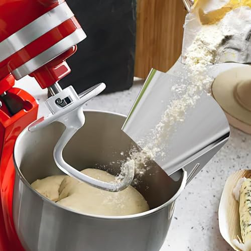 Emiif Edelstahl Pouring Shield Mixer Bowl Pouring Trough Stainless Steel Pour Chute for KitchenAid Mixer for Kenwood Blender Kitchen Pour Accessories Emiif Edelstahl Pouring Shield Mixer Bowl Pouring Trough Stainless Steel Pour Chute for KitchenAid Mixer for Kenwood Blender Kitchen Pour Accessories von Emiif