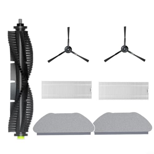 Emiif Ersatzteile für 360 S10 X100 Max Kehrroboter Zubehör, Staubsauger Set mit 1 Rollenbürste, 2 Seitenbürsten, 2 Filter, 2 Wischlappen Emiif Ersatzteile für 360 S10 X100 Max Kehrroboter Zubehör, Staubsauger Set mit 1 Rollenbürste, 2 Seitenbürsten, 2 Filter, 2 Wischlappen von Emiif