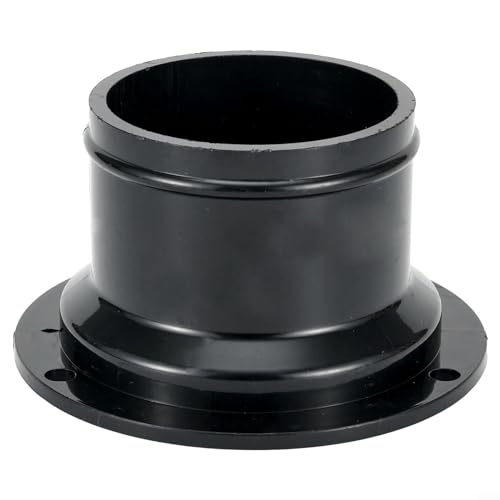 Emiif Gerader Kanalverbinder, Wandflansch, Kunststoffrohrflansch für Lüftungssystem, Lüftungsrohr, Schlauch, Rohr (50 mm) von Emiif