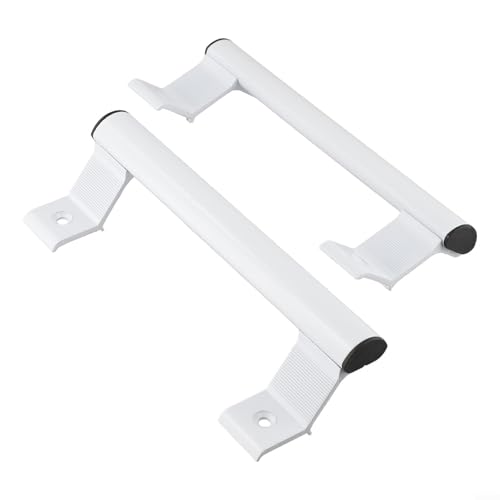 Emiif Griff aus Aluminiumlegierung für Balkon- und Glastüren, ergonomisches Design, rostbeständige Hochtemperaturfarbe und solide Basis für Langlebigkeit (weiß) von Emiif