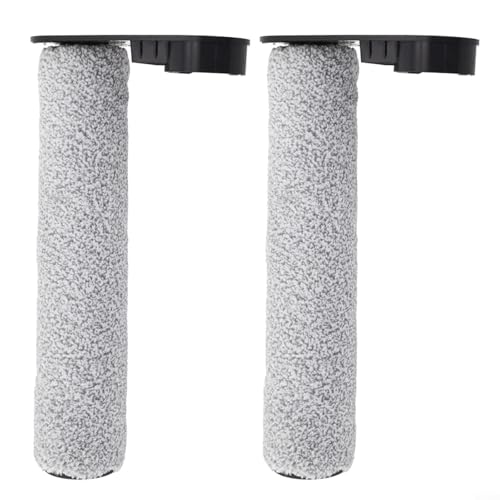 Emiif Hauptrollenbürste Ersatz für JONR S20 Pro Roboter-Staubsauger-Teile Zubehör Mikrofaser Rollbürste weiche Borsten Vakuumkopfaufsatz (2er-Pack) von Emiif