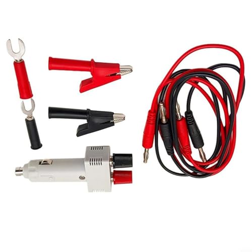 Emiif Kfz-Steckdosen-Adapter-Netzkabel-Set mit Messleitungen, für Krokodilklemmen und U-förmige Anschlüsse für 12 V elektrische Verbindungen Emiif Kfz-Steckdosen-Adapter-Netzkabel-Set mit Messleitungen, für Krokodilklemmen und U-förmige Anschlüsse für 12 V elektrische Verbindungen von Emiif