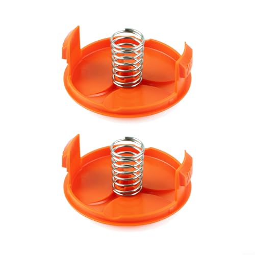 Emiif Rasentrimmer-Spulenabdeckkappe, Ersatz für Black Decker Rasentrimmer für STC1820PC STC1840 ST5530 STC1815 (2 Stück) von Emiif