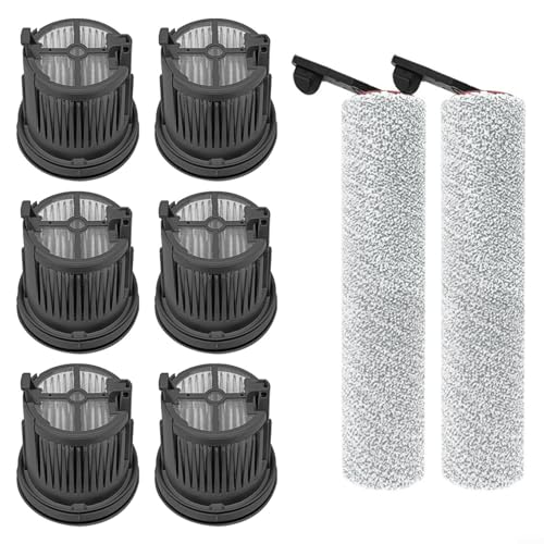 Emiif Roller Brush Bar HEPA Filter Kit for MOVA X4 Pro Wet Dry Vacuum Cleaner, Lint Main Brush Filter Set(B) von Emiif