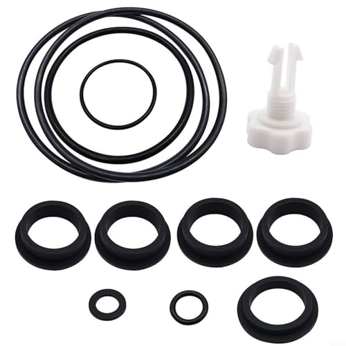 Emiif Schwimmbad-Filterpumpe Wartungsset O-Ring Dichtungsset mit Luftablassventil Tankdichtungsteile von Emiif