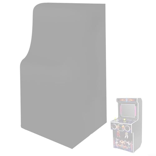 Emiif Staubschutz für Spielkonsole, 210D Oxford-Stoff, wasserdicht, Schutz für Videospielsysteme, Feuchtigkeitsschutz, 51 x 68,5 x 145 cm (grau) von Emiif