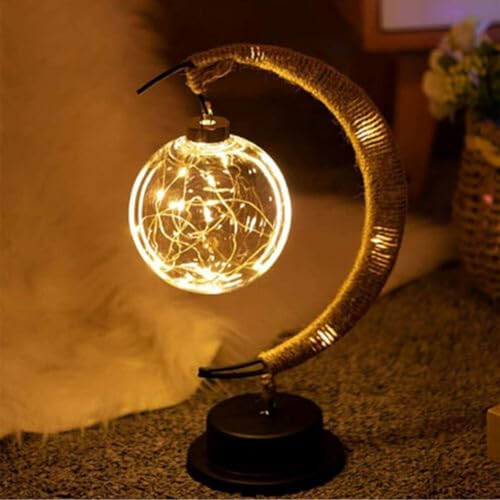 Emiif The Enchanted Lunar Lamp - LED Moon Lamp Night Light Galaxy Lamp Hanging Moon Lamp Moon Night Light von Emiif