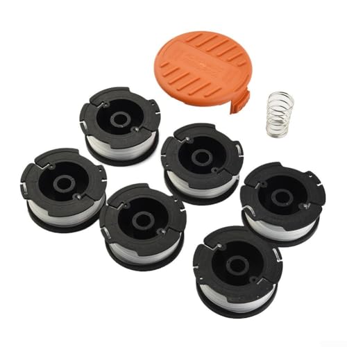 Emiif Trimmerspule & Faden mit Spulenabdeckung für B-Lack und D-ecker GL280 GL230 GL340 GL425 GL430 Rasentrimmer, 6XAKW8M1XNZMDBA7R33C087Q7615DZ von Emiif