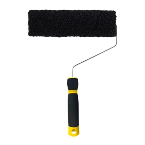 Emiif Utility Tools 22,9 cm Wandspachtelbürste, langhaarige, elastische Nylonborsten für Verputzen, Malen, Texturieren, Heimwerker-Projekte, schwarz (schwarz) von Emiif