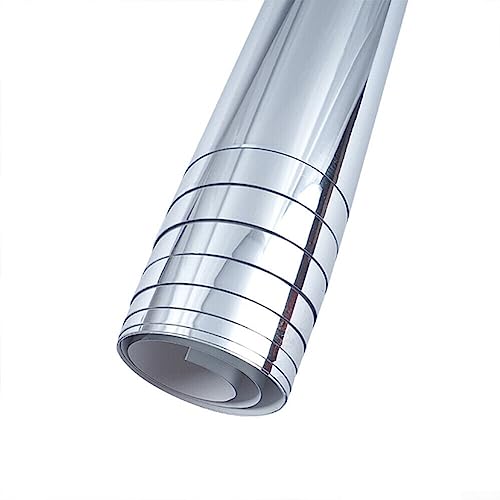 Emiif Wandspiegelaufkleber, Spiegelfolie, selbstklebender Spiegel, Fliesen, Folie, Spiegeltafel, Karte, Badezimmerdekoration, 50 × 100 cm von Emiif