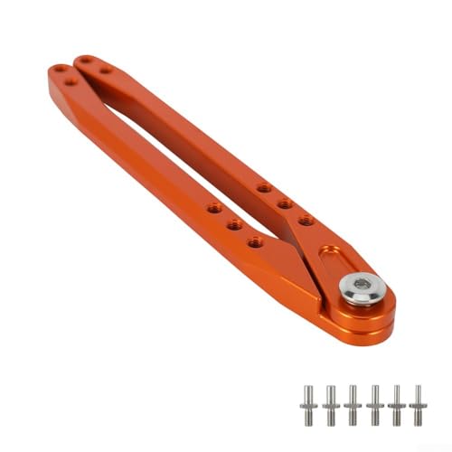 Emiif Wartungswerkzeug für Dirt Bike Stoßdämpfer hinten mit verstellbaren Funktionen (Orange) von Emiif
