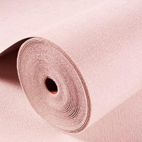 Emiif Wasserdichte geräuschreduzierende Tapete, selbstklebende Wandaufkleber, feuchtigkeitsbeständige Wärmedämmung, 50 x 1000 cm, Heimdekoration für Schlafzimmer, Wohnzimmer (Rosa) von Emiif