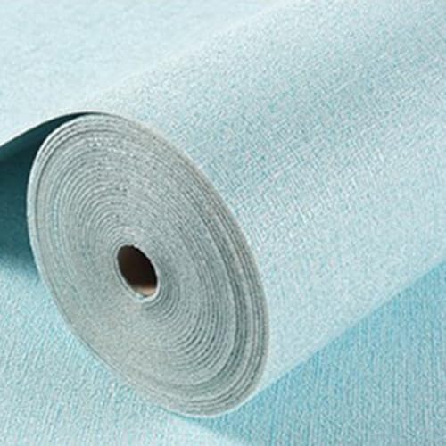 Emiif Wasserdichte geräuschreduzierende Tapete, selbstklebende Wandaufkleber, feuchtigkeitsbeständige Wärmedämmung, 50 x 1000 cm, Heimdekoration für Schlafzimmer, Wohnzimmer (blau) von Emiif