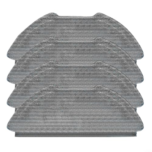 Emiif Wischtuch-Ersatz für Airrobo für GT21 Roboter-Staubsauger, Ersatzteile, waschbare Mikrofaser-Wischmopp-Pad-Set (4 Stück) von Emiif