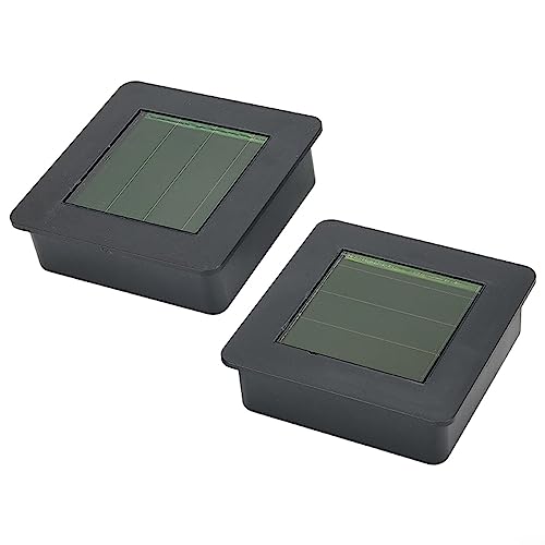 Essential Ersatzteil Quadratische Solarleuchte oben für schnellen und einfachen Austausch (2 Stück) von Emiif