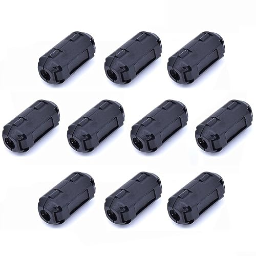 Ferrit-Ringkern, RFI, für EMI, Geräuschunterdrücker, Kabelclip für Kabel mit 2,5 mm - 5 mm Durchmesser, 10 Stück Ferrit-Ringkern, RFI, für EMI, Geräuschunterdrücker, Kabelclip für Kabel mit 2,5 mm - 5 mm Durchmesser, 10 Stück von Emiif