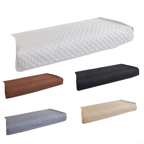 Gebürsteter Sofaschoner, 77 x 178 cm, mit wasserdichtem Material und rutschfestem Design, für Haustierschäden und Erhalt des Sofa-Aussehens (dunkelgrau) von Emiif