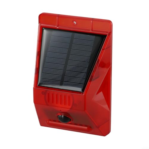 Innovatives drahtloses Solar-Sicherheitsgerät für den Außenbereich, multifunktionaler PIR-Sensor, Alarmierung bei 120 dB Lautstärke (A) von Emiif