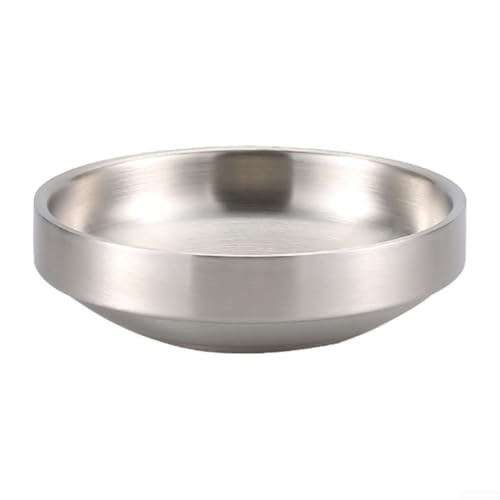 Korean Cuisine Edelstahl-Schüssel 304, Anti-Verbrühung, kleine Schüssel für verschiedene Gerichte (14 cm) von Emiif