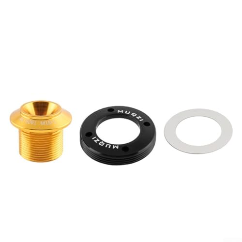 M30 Selbstausziehende Kurbelschrauben-Set für SRAM für DUB Fahrradzubehör mit Aluminiumlegierung (goldfarben) von Emiif