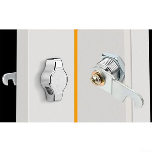 Mechanisches Schranktürschloss aus Zinklegierung für Möbelschränke, Schränke, Schubladen und Briefkästen bietet sichere schlüssellose Verriegelung und einfache Installation (20 mm) von Emiif