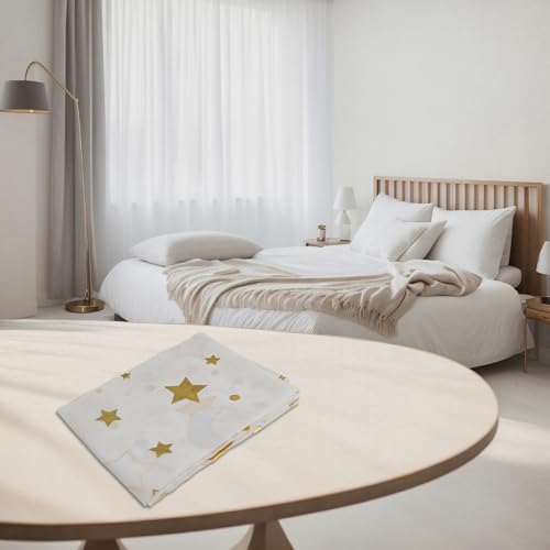 Serene Tüllvorhänge mit Mond und Sternen für Wohnzimmerfenster, goldfarben Serene Tüllvorhänge mit Mond und Sternen für Wohnzimmerfenster, goldfarben von Emiif
