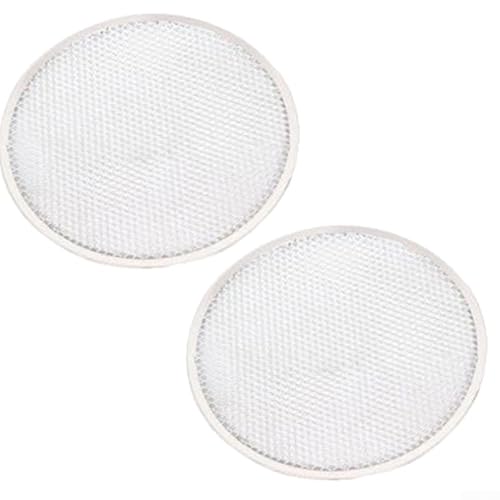 Set mit 2 Ofen-Mesh-Tabletts aus Aluminiumlegierung, zum Grillen und Grillen, einfache Reinigung und kompakte Aufbewahrungslösung von Emiif