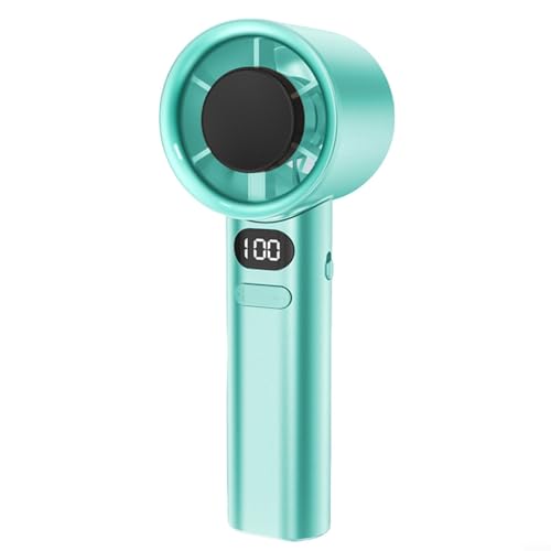 Wiederaufladbarer Mini-Ventilator mit einstellbarem Luftstrom und leichtem Design für Reisen (blau) von Emiif