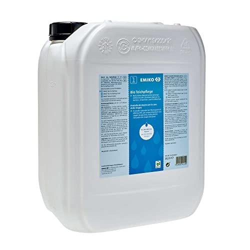 EMIKO® Bio Teichpflege Inhalt: 10 Liter flüssiges EM-Konzentrat zum Wiederherstellen der Wasserqualität in allen Teichen; Allround-Produkt zur Basis-Teichpflege von Emiko