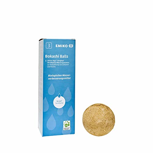 EMIKO® EM Bokashi Balls Inhalt: 3x3 Stück traditionelles Wasserverbesserungsmittel von Emiko