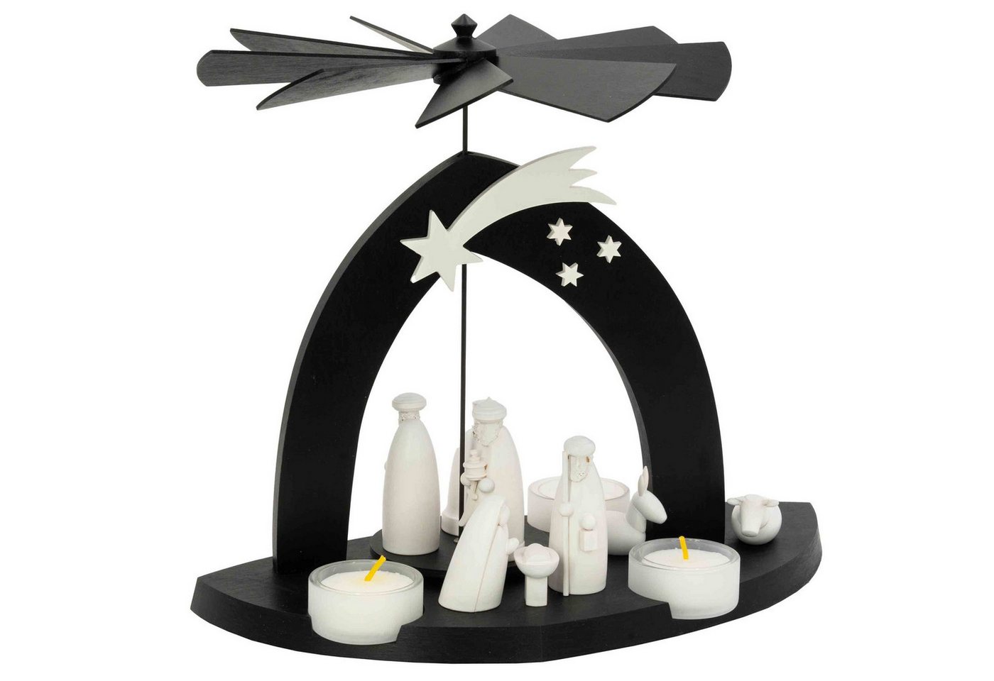 Emil A. Schalling KG Weihnachtspyramide Moderne Black Pyramide Christi Geburt mit den drei Weisen Emil A. Schalling KG Weihnachtspyramide Moderne Black Pyramide Christi Geburt mit den drei Weisen von Emil A. Schalling KG