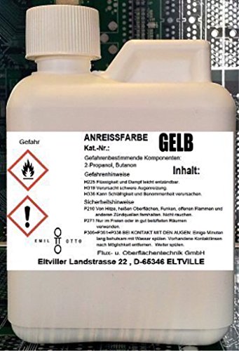 250 ml EOSOL Anreissfarbe SIGNAL-GELB (FLUORESZIEREND und UV-AKTIV) von Emil Otto