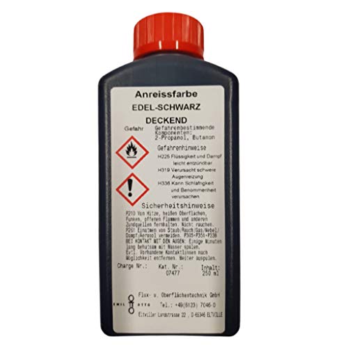 EOSOL Anreissfarbe EDEL-SCHWARZ -deckend-, 250 ml von Emil Otto