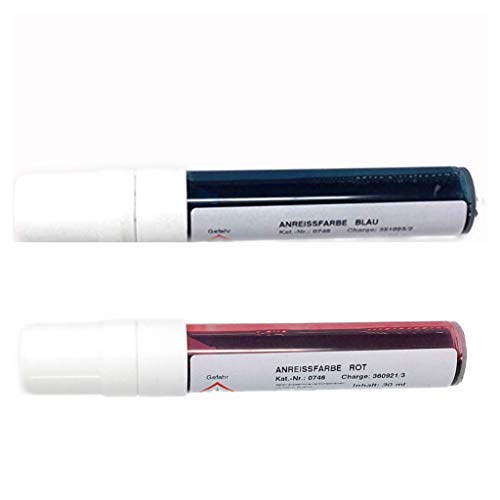 Emil Otto EOSOL Anreissfarben-Dispenser-Duo I/ 1 Dispenser Anreissfarbe blau mit 30 ml Inhalt und 1 Dispernser Anreissfarbe rot mit 30 ml Inhalt Emil Otto EOSOL Anreissfarben-Dispenser-Duo I/ 1 Dispenser Anreissfarbe blau mit 30 ml Inhalt und 1 Dispernser Anreissfarbe rot mit 30 ml Inhalt von Emil Otto