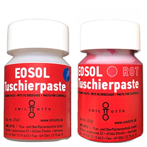 Emil Otto EOSOL Set Nr. 7B (100 ml EOSOL Tuschierpaste blau + 100 ml EOSOL Tuschierpaste rot) von Emil Otto