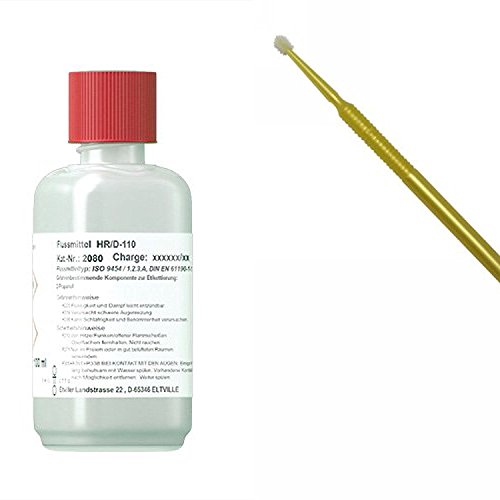 250 ml Flussmittel HR/D-110 No-clean Elektronik-Flussmittel mit 5,8% Feststoff) zum Handlöten, SMD-löten u. Litzenverzinnen, incl. Application-Stick von Emil Otto