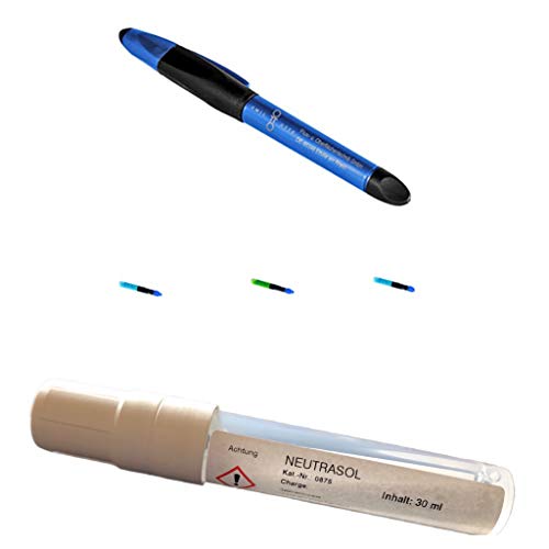 Profi-Set: Metall-Ätzstift mit 3 Minen (VA, K-Extra u. AL), damit universal anwendbar +NEUTRASOL im Dispenser (Pen) mit 30 ml Inhalt von Emil Otto