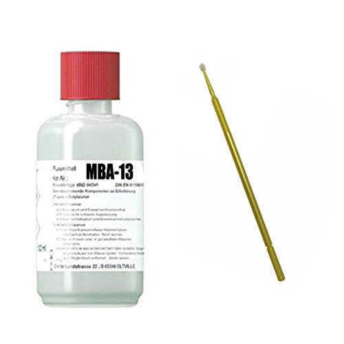 SMD-Flux/Flussmittel MBA-13, 250 ml Inhalt (No-Clean Elektronik-Flussmittel mit 16% Feststoff und hohen Kolophoniumanteil), incl. Application-Stick, herausragende Eigenschaften zum SMD-löten von Emil Otto