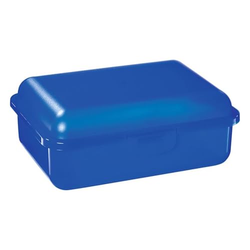 Emil Brotbox mit Trennfach – Brotdose mit stabilem Klickverschluss, lebensmittelecht & BPA-frei – 100% recyclingfähig, ohne Schadstoffe & Weichmacher – ideal für Schule & Arbeit (Blau) von Emil