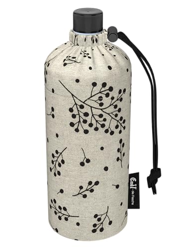 Emil Trinkflasche aus Glas für Mädchen & Jungen isolierte Glasflasche für Schule, Freizeit, Sport: Kinder & Eltern Berries 0,6l von Emil