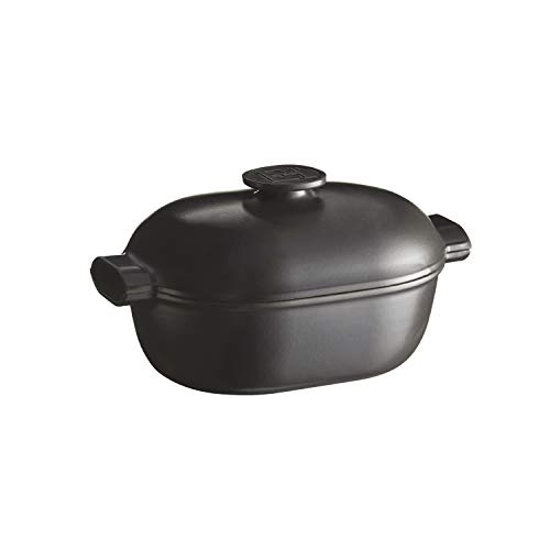 Emile Henry, EH779565 Schmortopf Delight Keramik, Induktion, 4,5 l, Schwarz Emile Henry, EH779565 Schmortopf Delight Keramik, Induktion, 4,5 l, Schwarz von Emile Henry