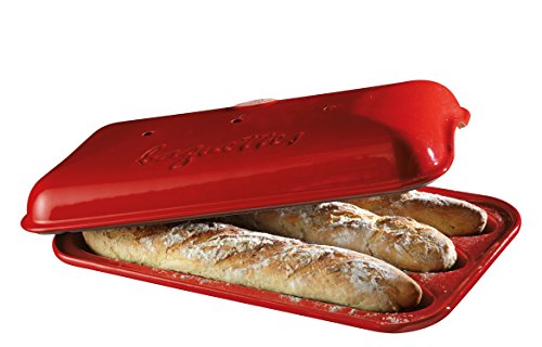 Emile Henry 5506-34 Baguette-Form, 390x240mm, Grand Cru von Emile Henry