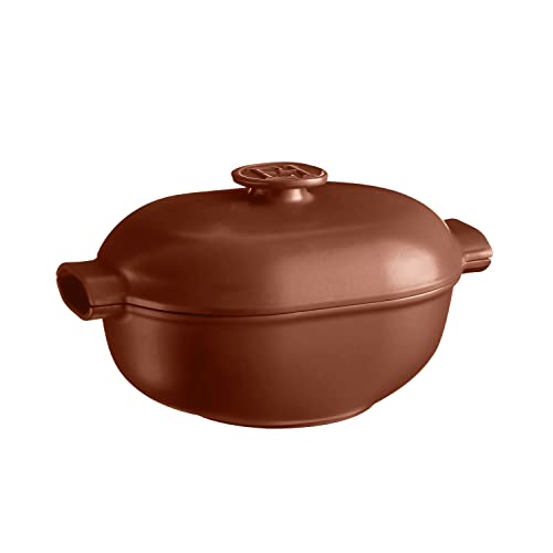 Emile Henry EH149565 Schmortopf aus Keramik, oval, 4,5 l, induktionsgeeignet, 36 x 24 cm, Siena von Emile Henry